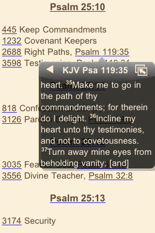 Cross References and Topics by Verse in the Marginal Notes