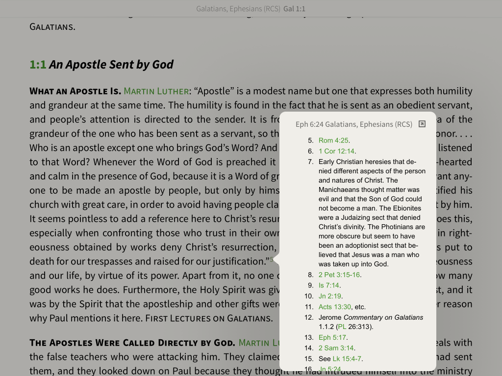 Reformation Commentary on Scripture footnotes