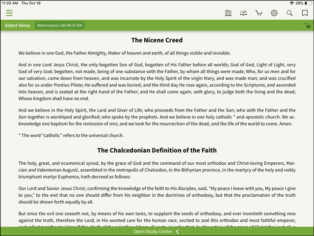 Reformation Study Bible Nicene Creed