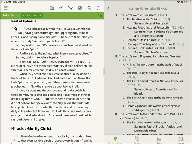 Reformation Study Bible Outlines