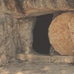 Picture of open tomb