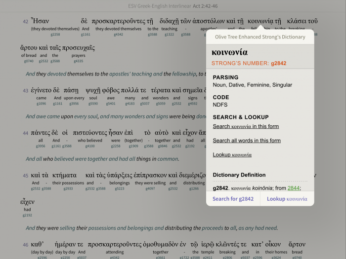 Interlinear Bibles In The App Olive Tree Blog