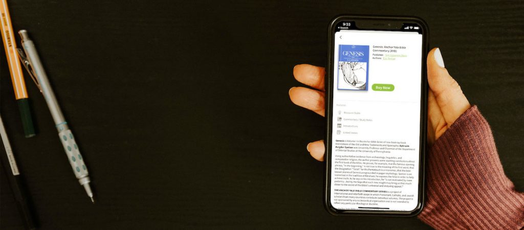 anchor yale for the olive tree bible app