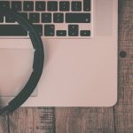 Audio Bible headphones laptop