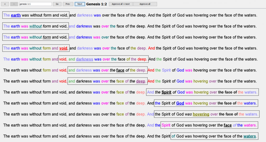 ESV concordance software