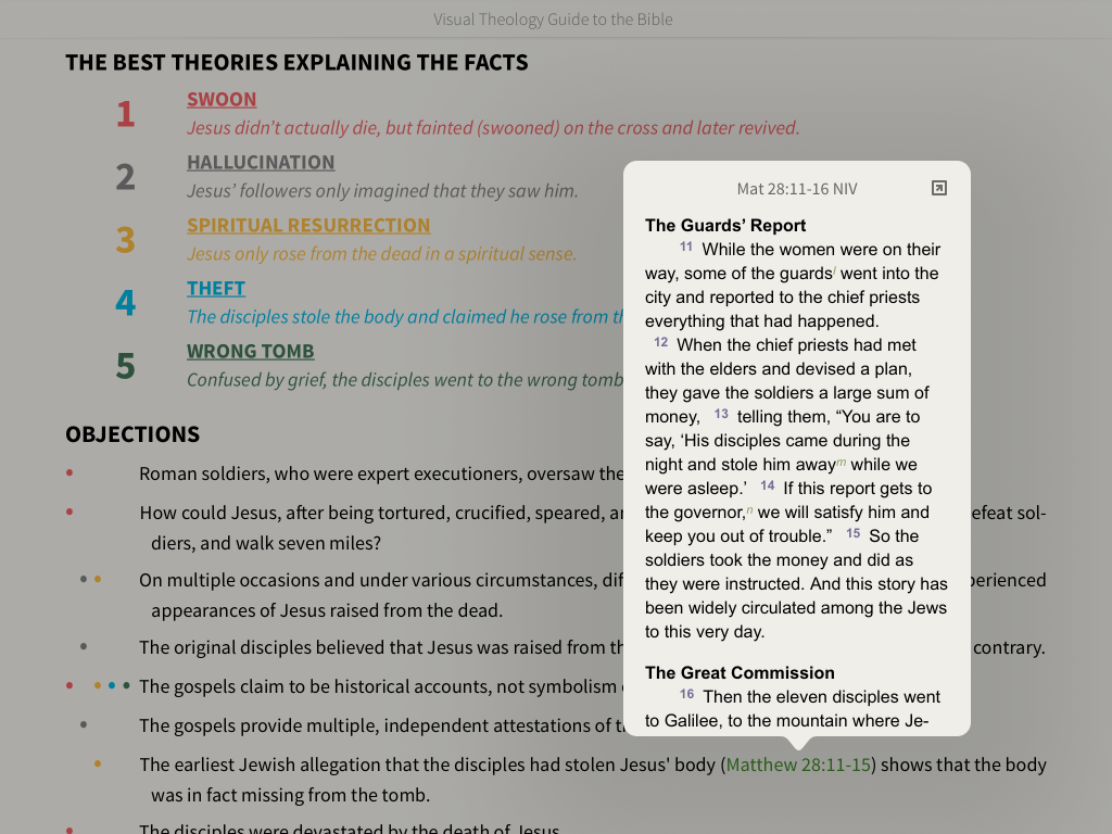 Visual Theology Guide to the Bible Objections