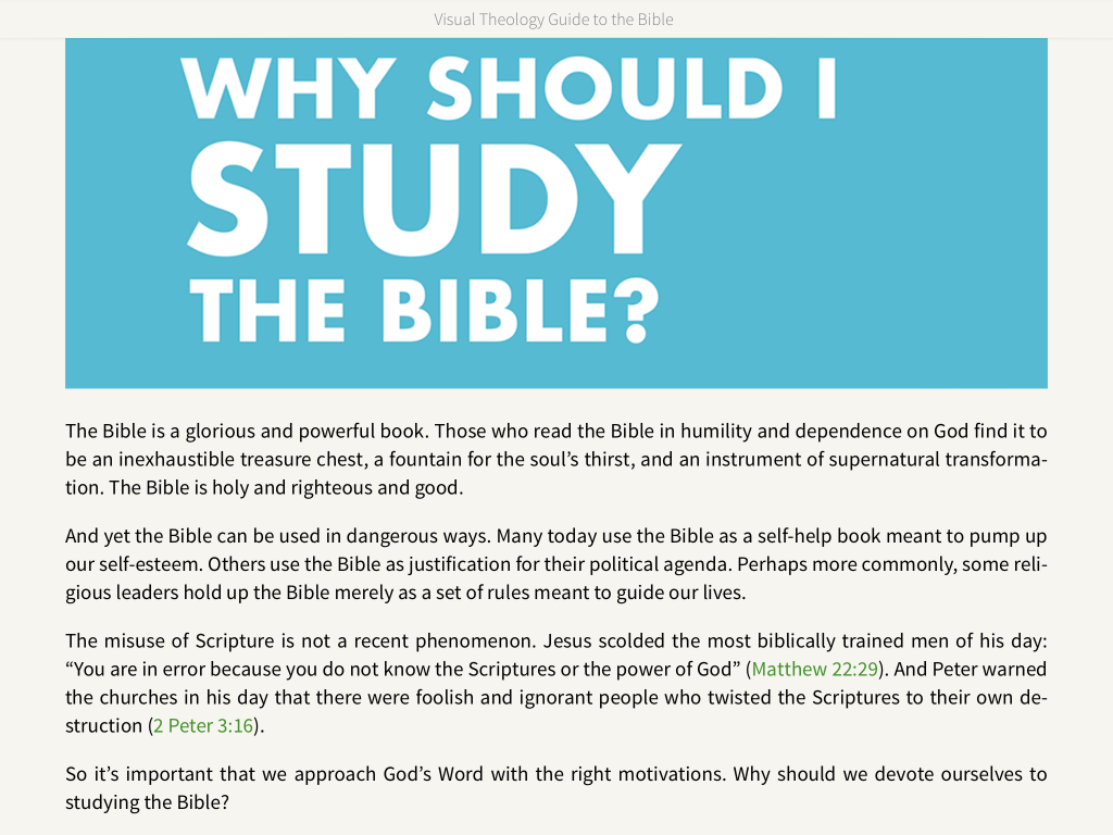 Why should I study the Bible?