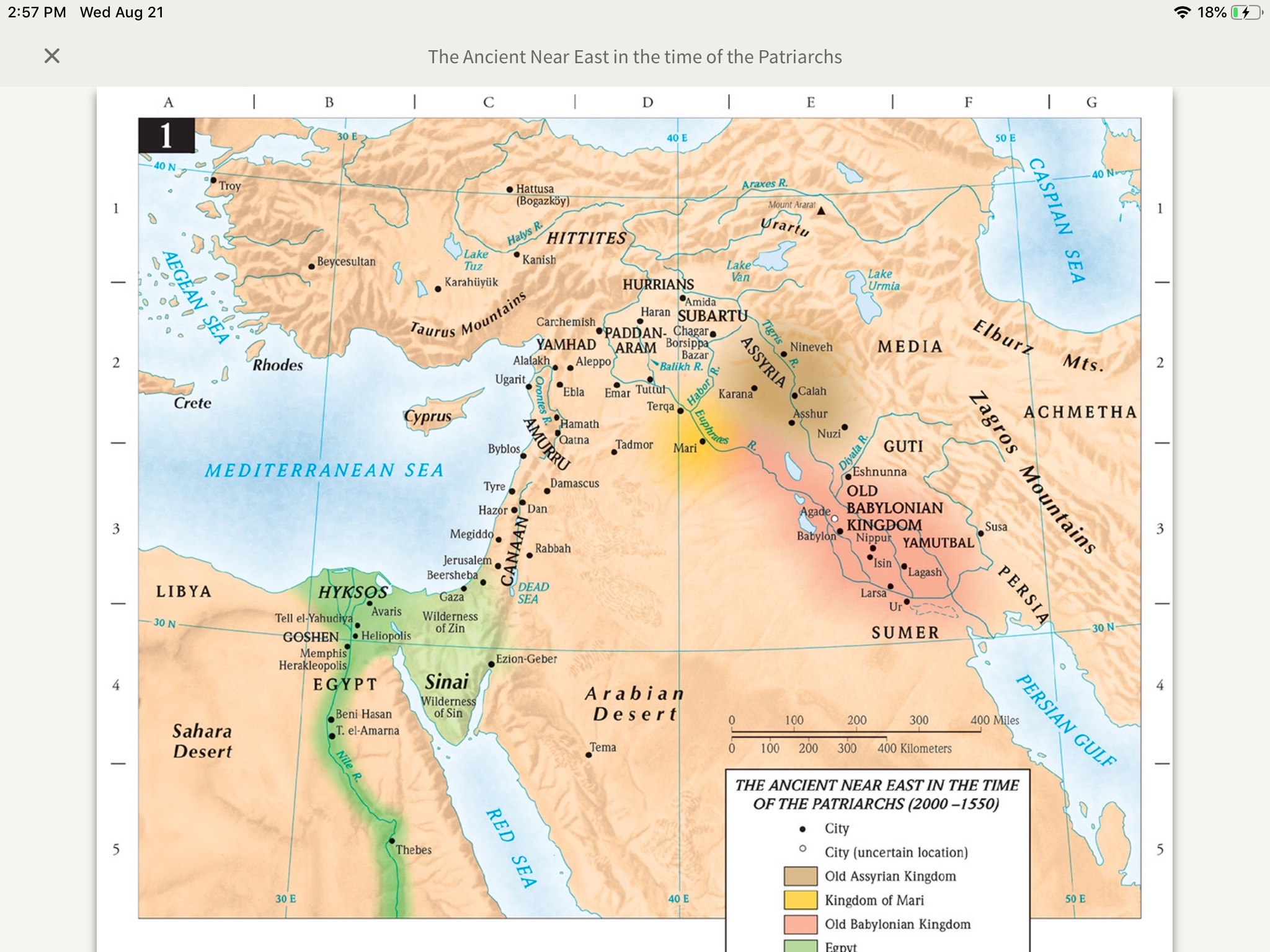 Ancient Near East Map