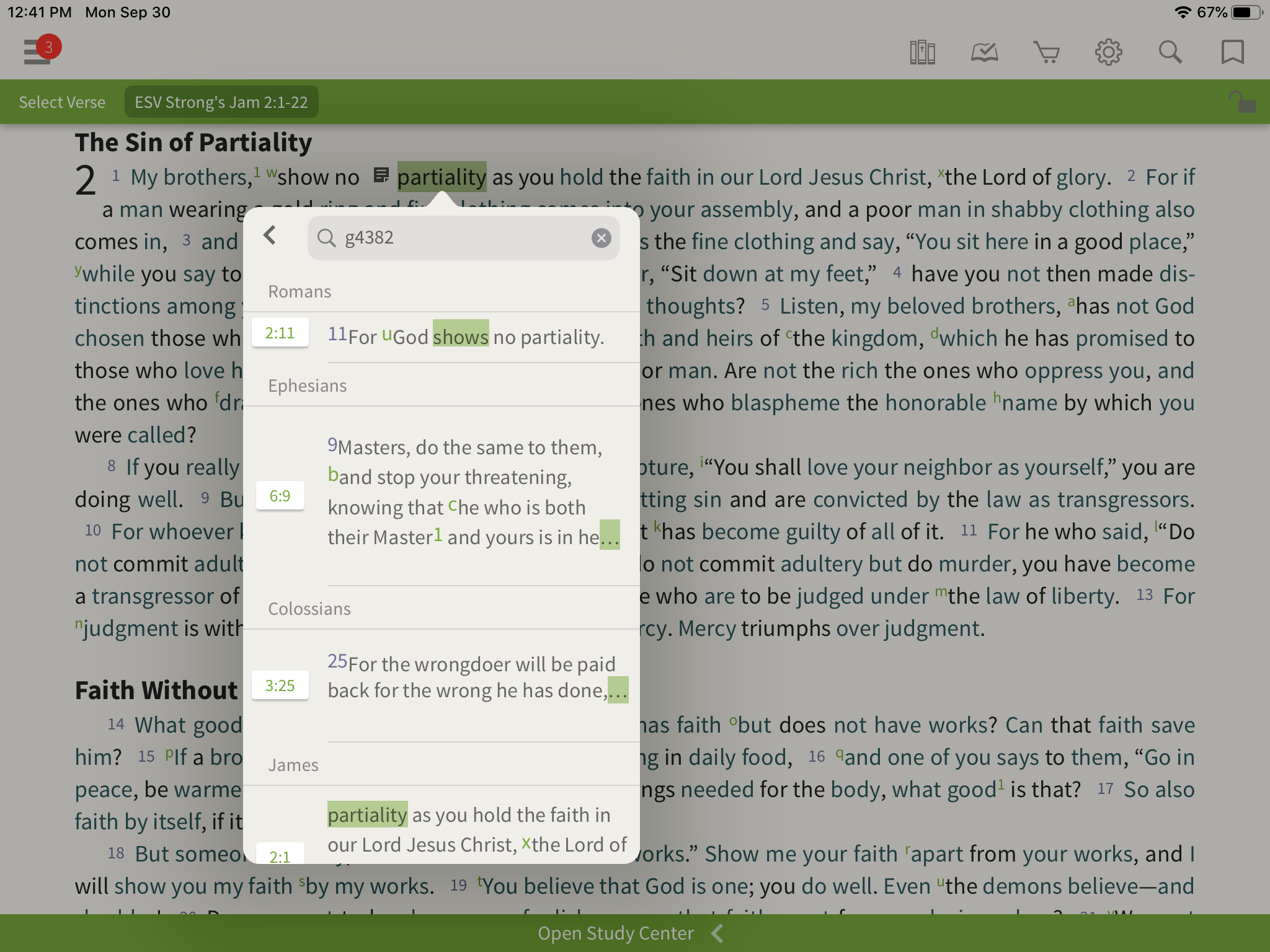 Word Study Example in the Strong's Exhaustive Concordance