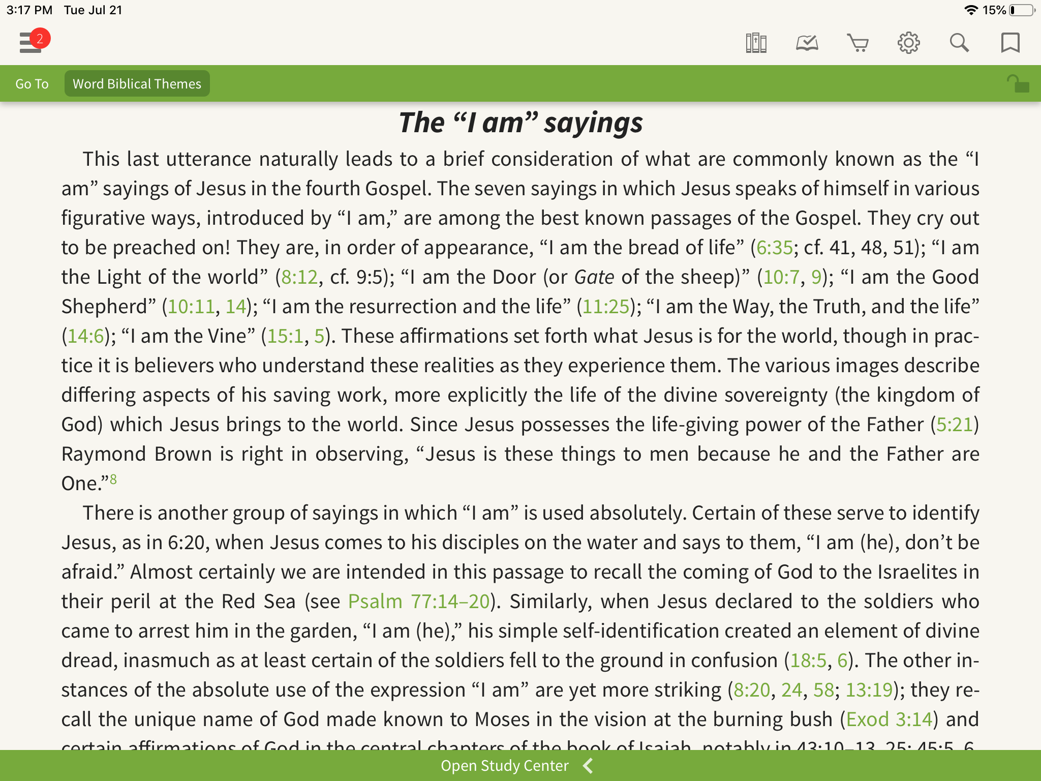 Excerpt from Word Biblical Themes