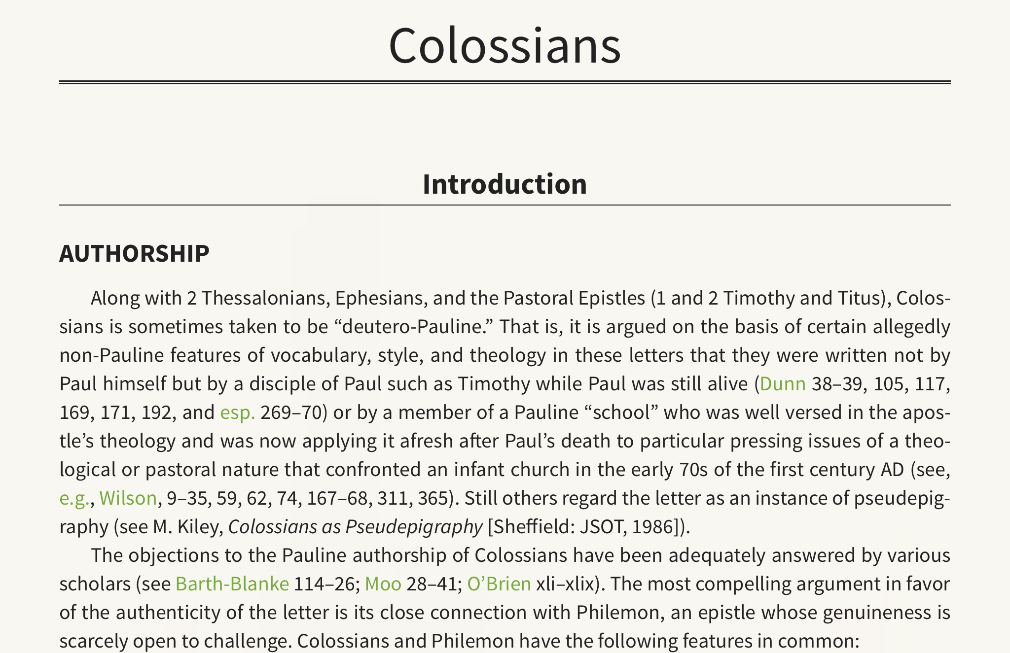 exegetical guide to the greek New Testament eggnt Colossians