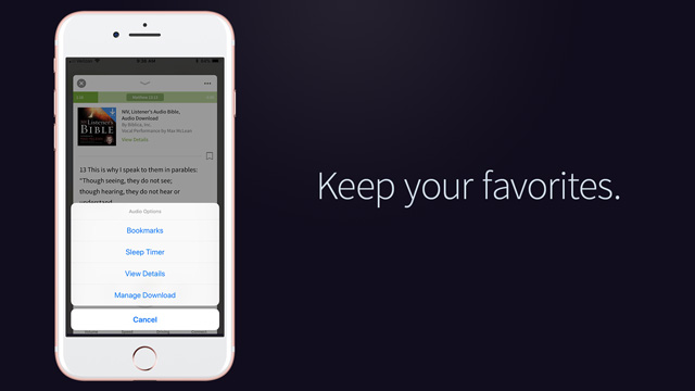 favorite audio books olive tree app