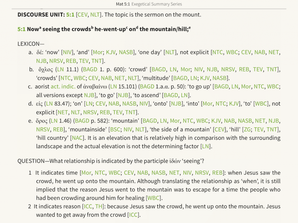 discourse units