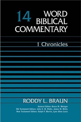 Word Biblical Commentary: Volume 14: 1 Chronicles  (WBC)