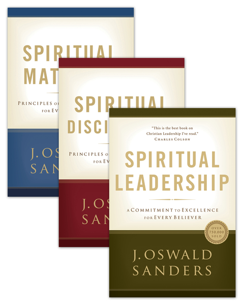 Spiritual Leadership, Spiritual Discipleship, Spiritual Maturity Set of 
3 Sanders books 