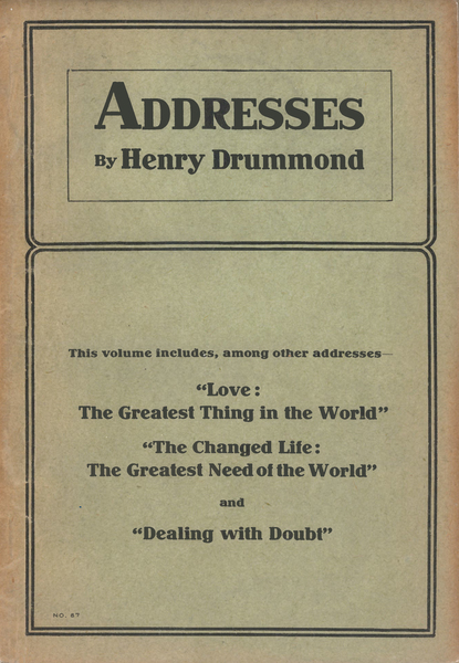 Addresses by Henry Drummond