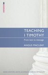 Teaching 1 Timothy: Teaching the Bible Series