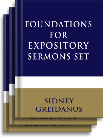 Foundations for Expository Sermons